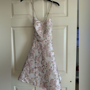 Gold and Pink HOCO Dress